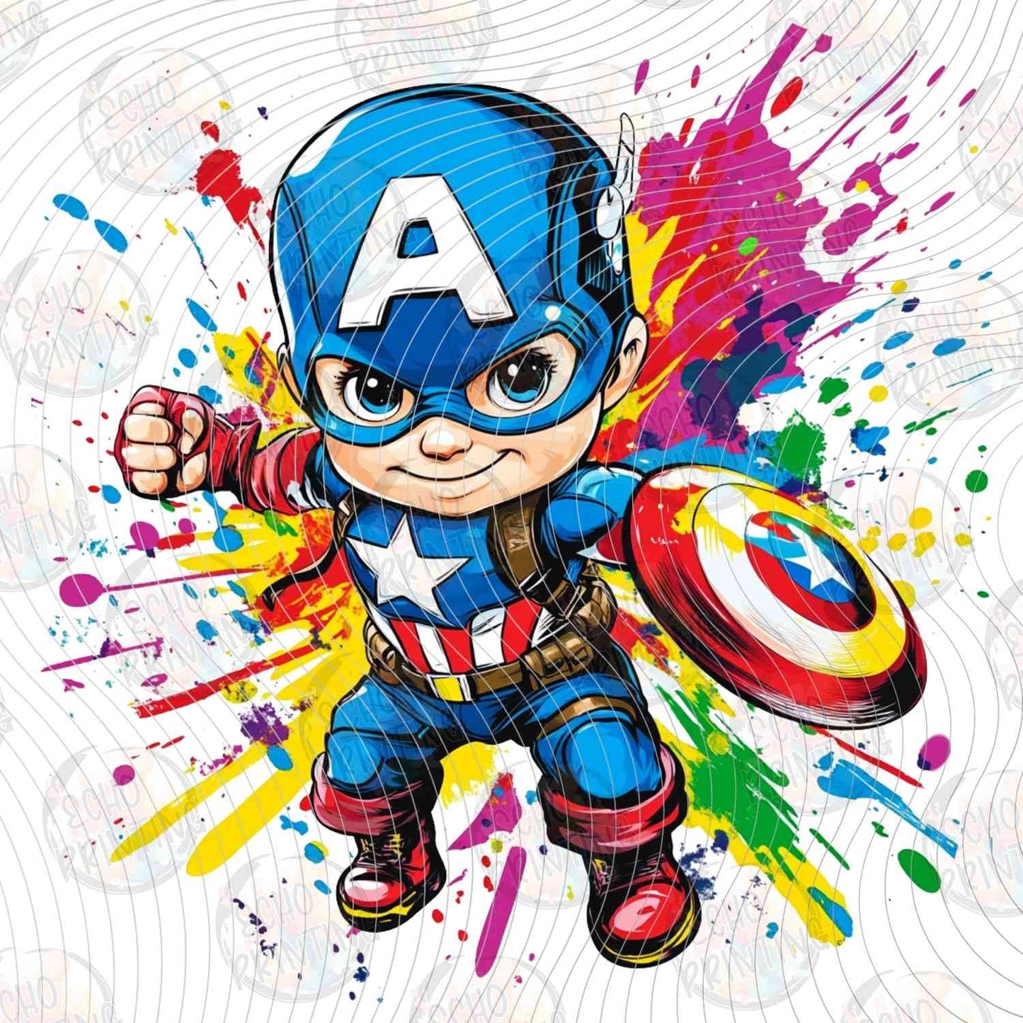 CPTAMR 24 - CARTOON HERO SHIELD POSE