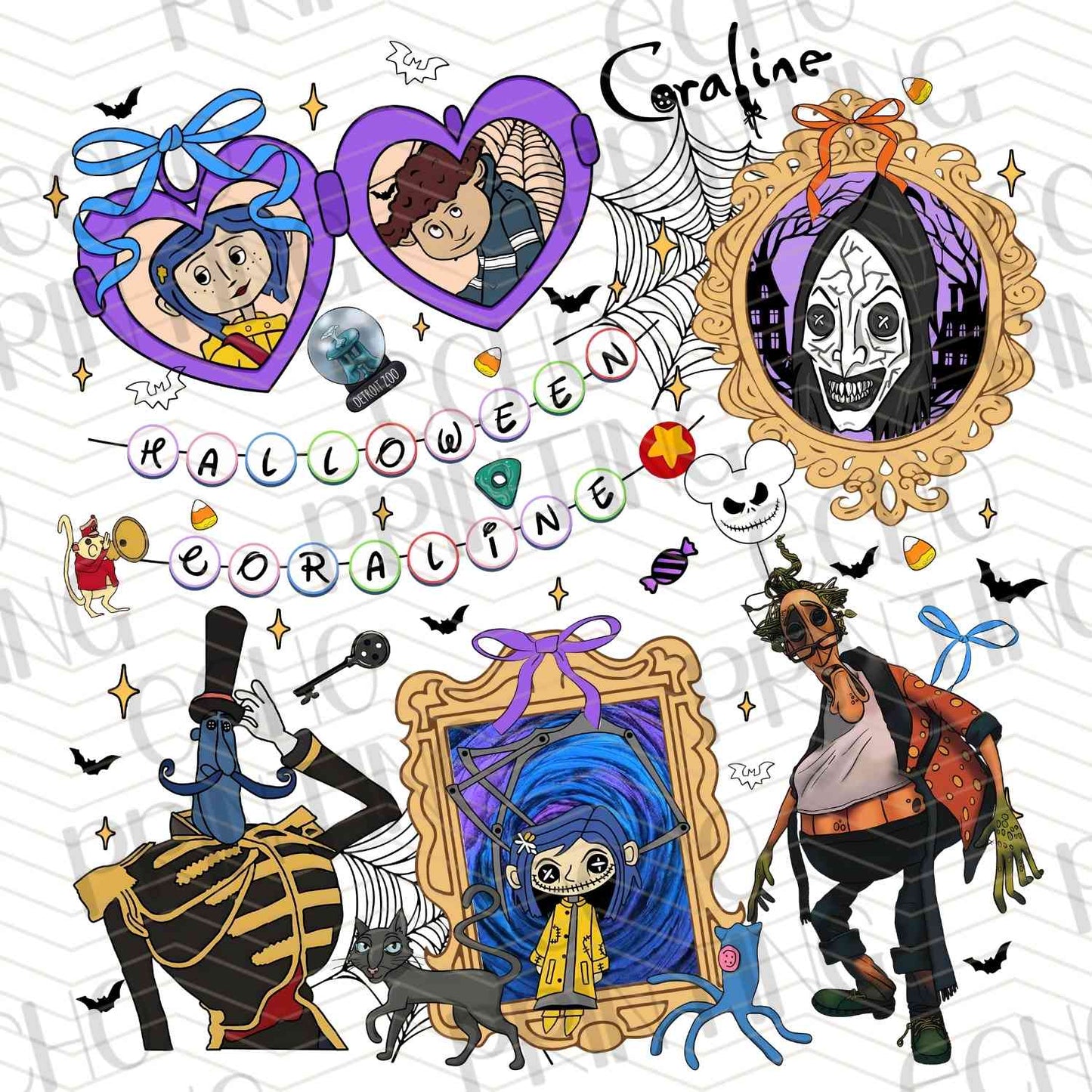 CRLN 9 – BUTTON DOLL HALLOWEEN CHARACTERS