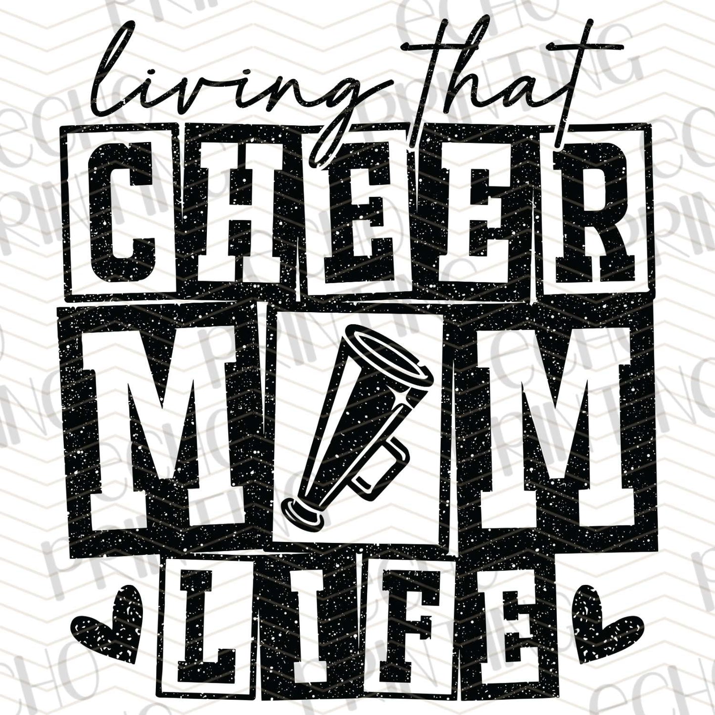 DCNG 2 - LIVING THAT CHEER MOM LIFE - BLACK