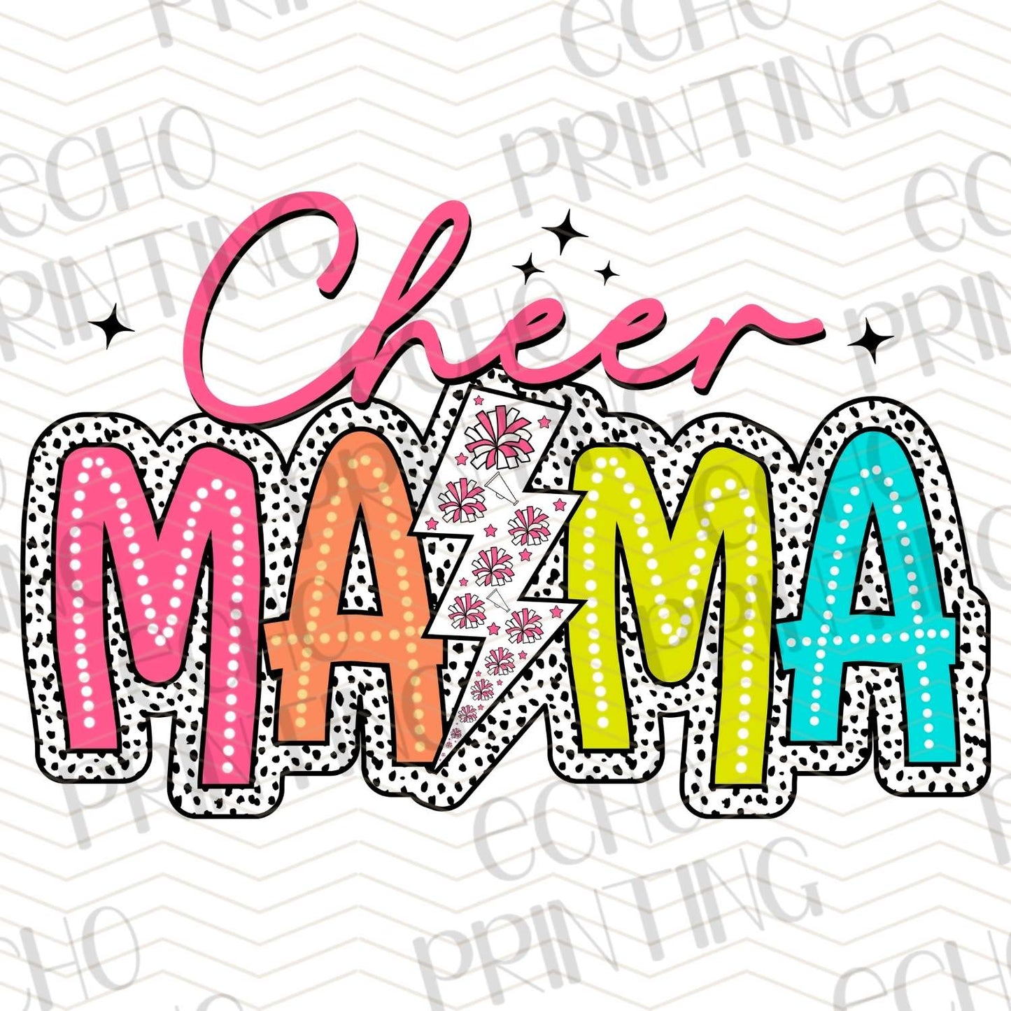 DCNG 33 - RETRO DOT STYLE CHEER MAMA