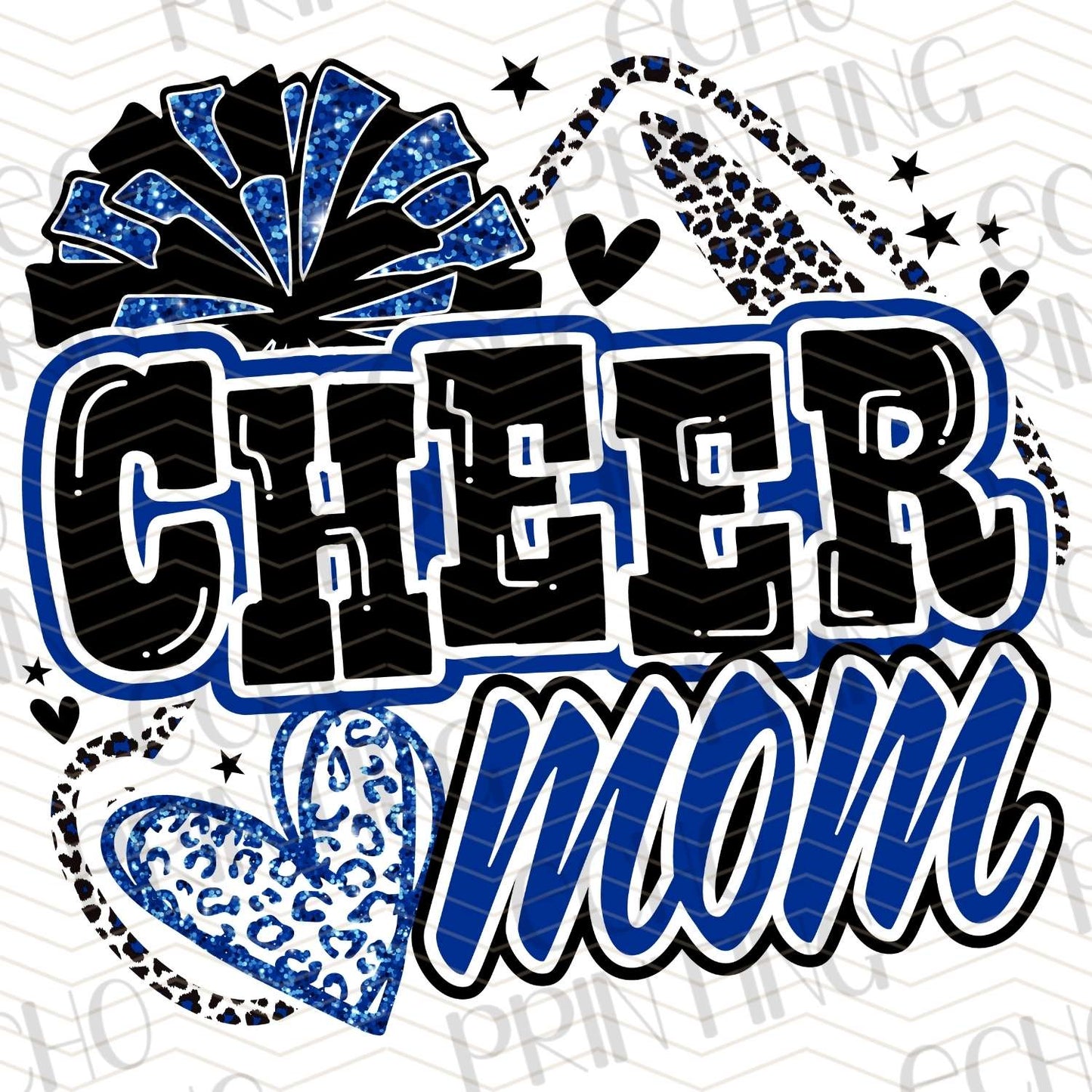DCNG 51 - BLUE STYLE CHEER MOM