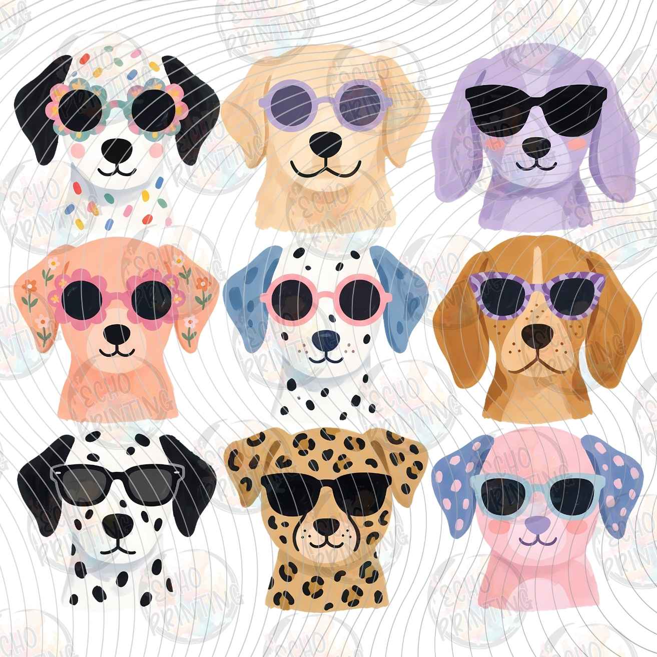 DGBSF 176 - DOG BREEDS SUNGLASSES COLLAGE