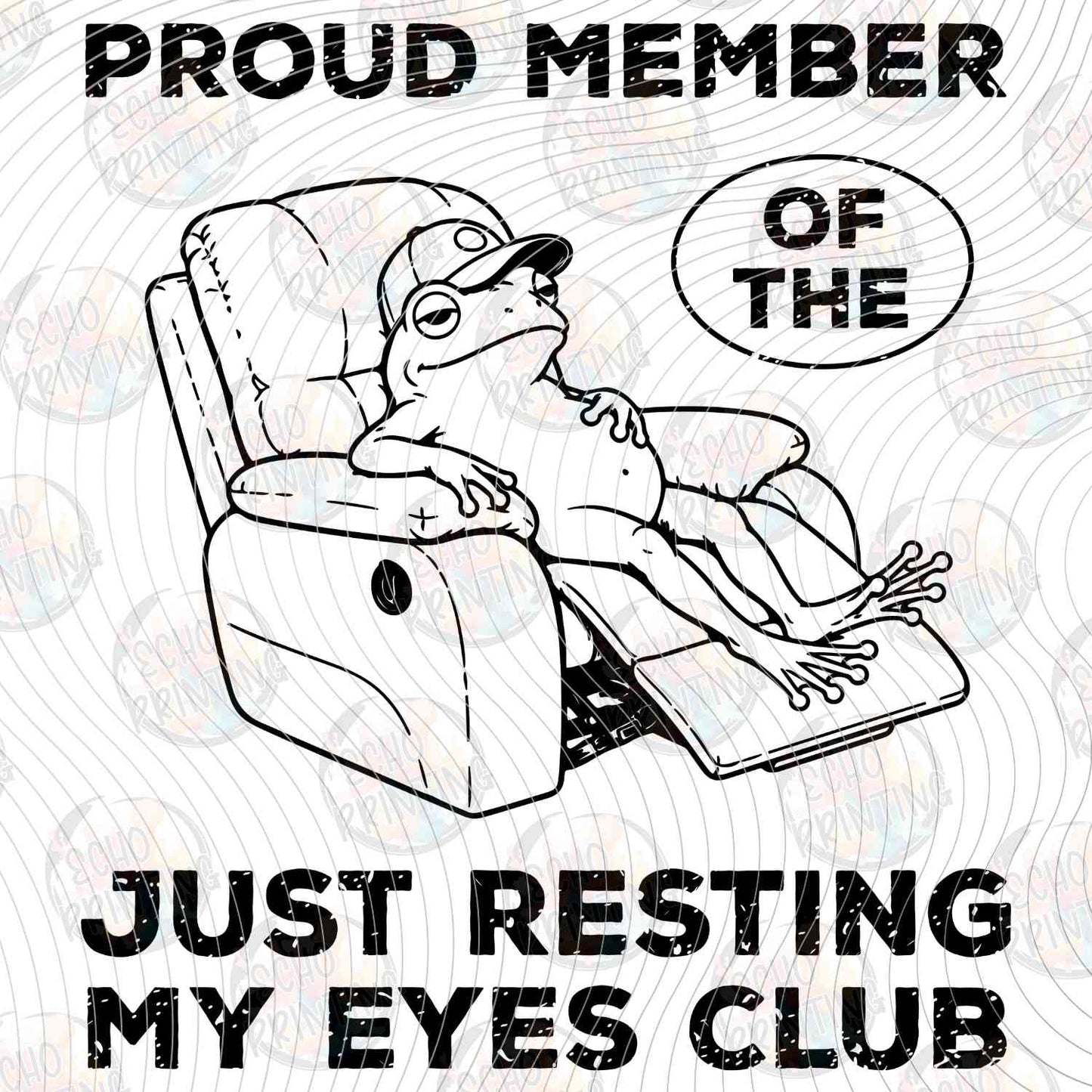 DGU 427 - JUST RESTING MY EYES CLUB RECLINER