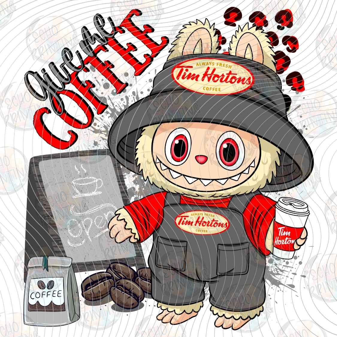 DNKG 656 - GRAY COFFEE LOVER