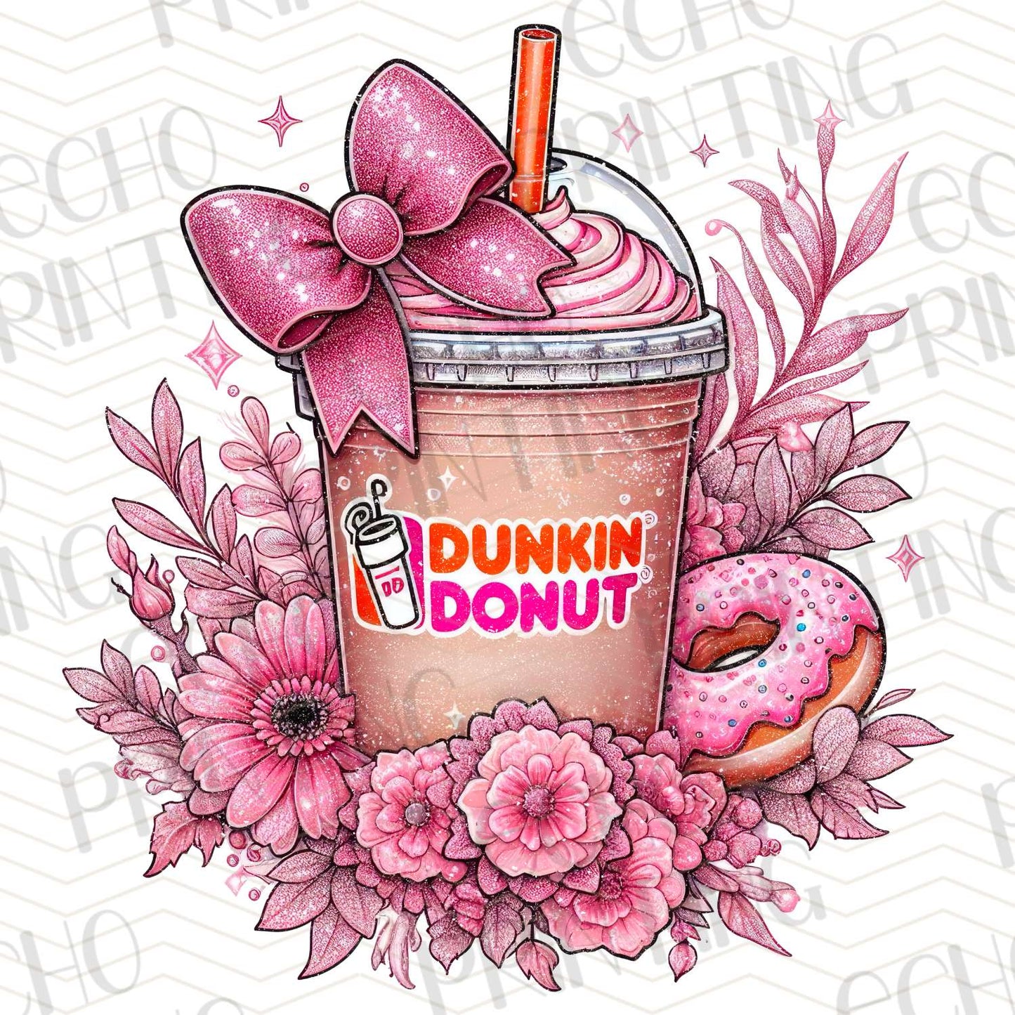DNKG 39 - DUNKIN STYLE FLORAL DRINK