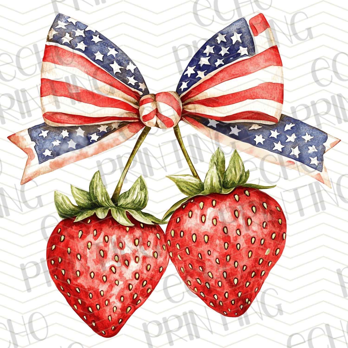 DNKG 55 - AMERICAN FLAG STRAWBERRY PAIR