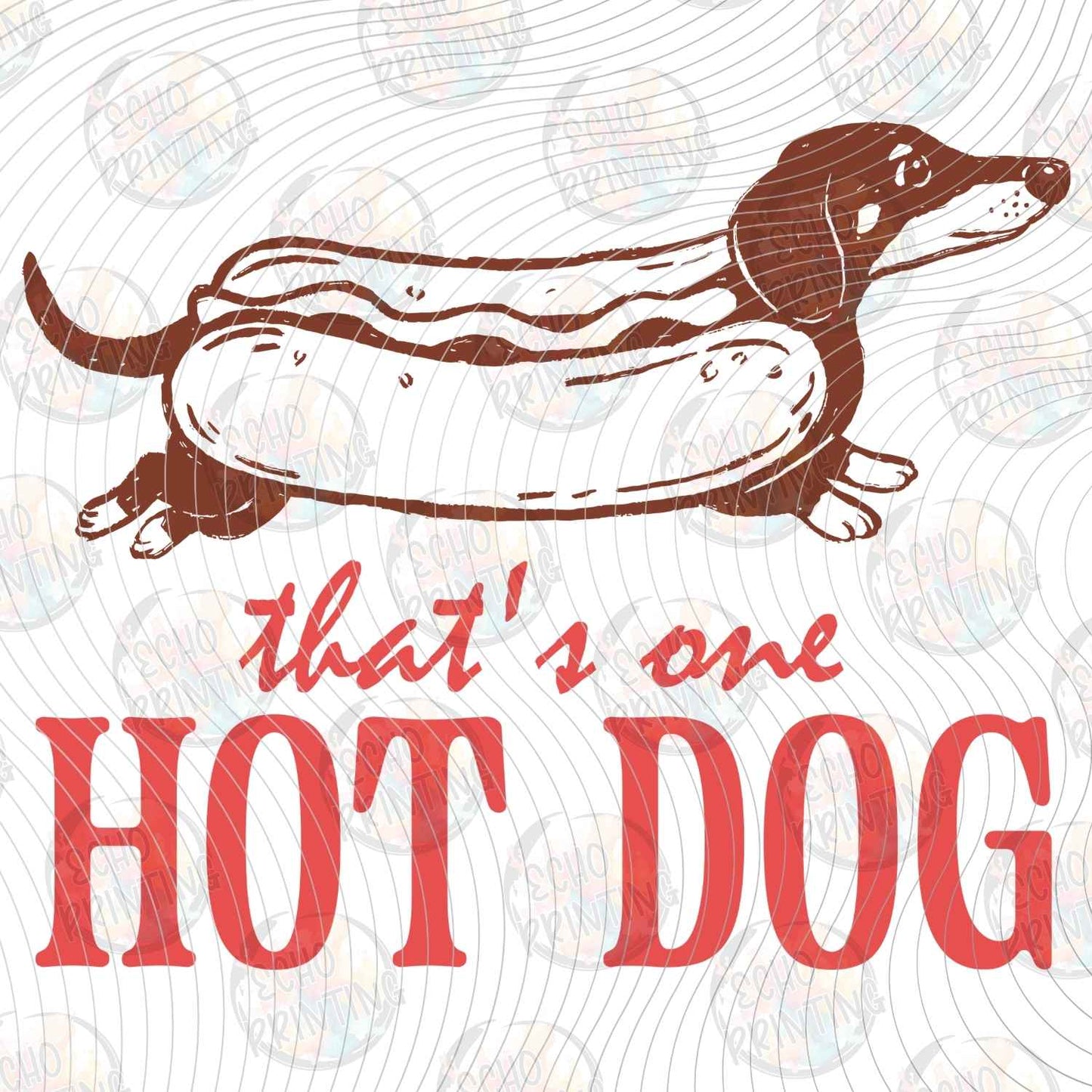 DOG 103 - THATS ONE HOT DOG DACHSHUND