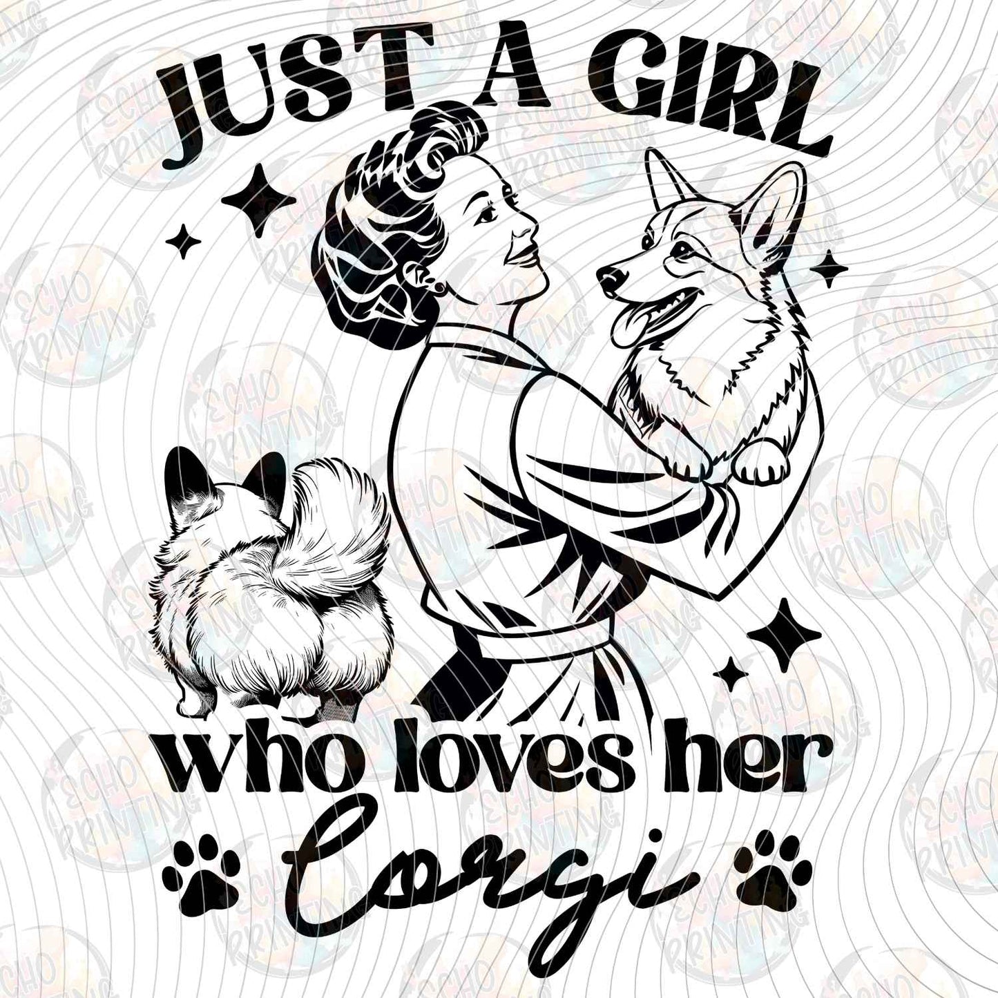 DOG 133 - JUST A GIRL WHO LOVES HER CORGI