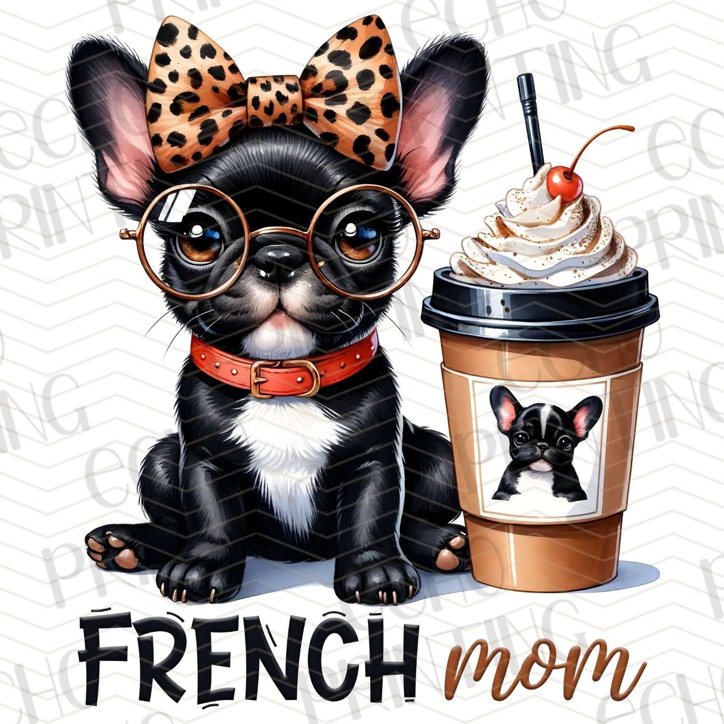 DG 58 - FRENCHIE MOM WITH COFFEE