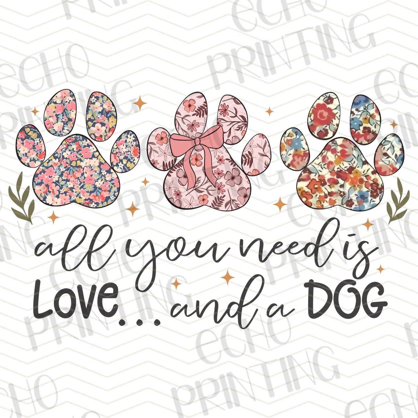 DG 60 - ALL YOU NEED IS LOVE AND A DOG PAW HEART