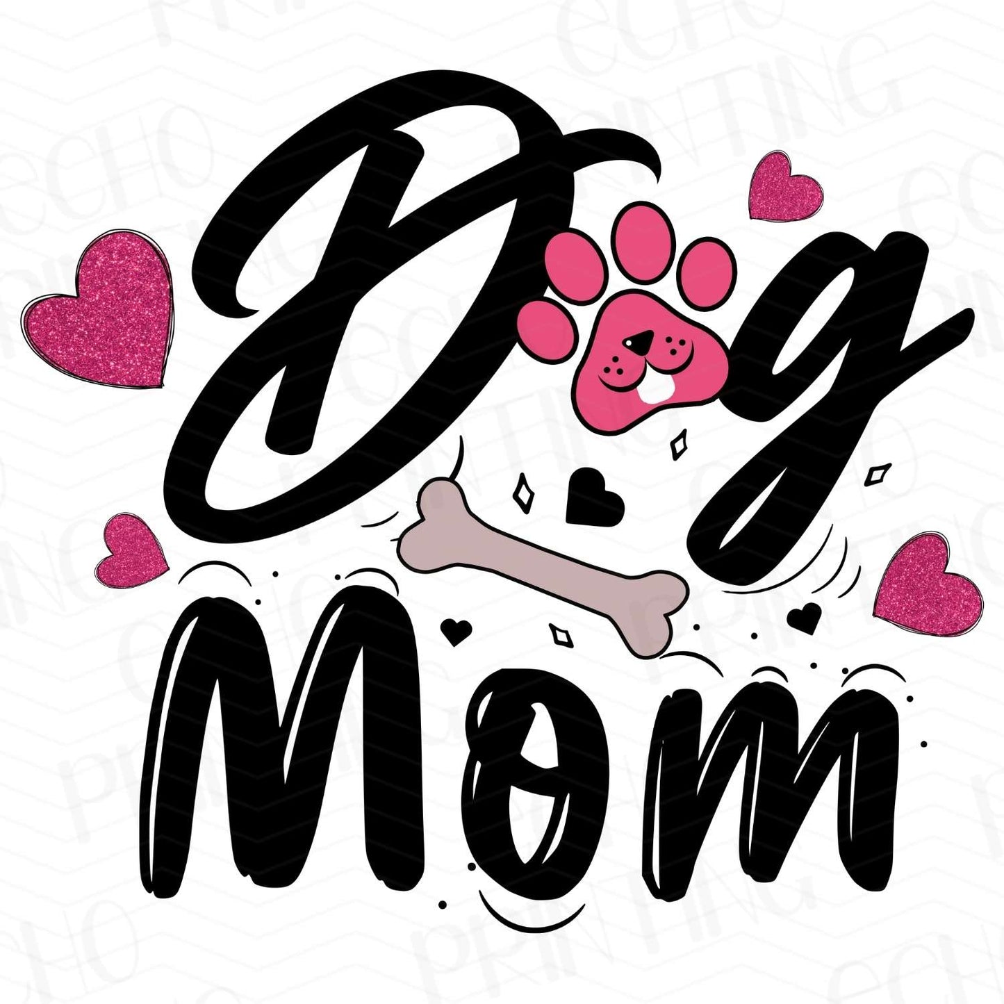 DG 8 - DOG MOM WITH HEARTS