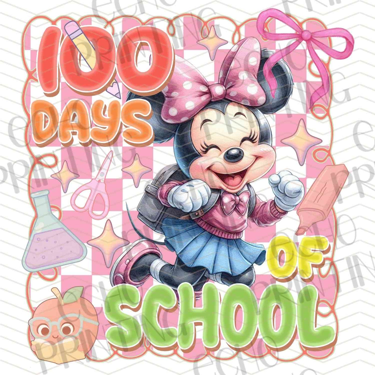 DOSC 23 – 100 DAYS OF SCHOOL BOW MOUSE