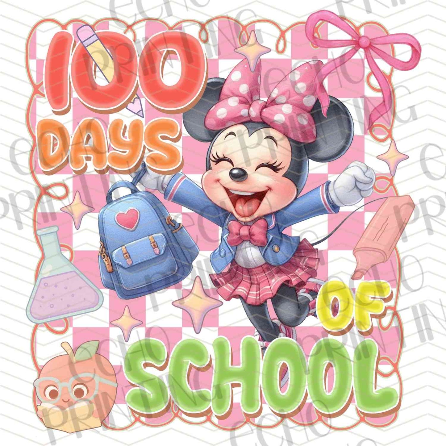 DOSC 24 – 100 DAYS OF SCHOOL PINK FRIEND