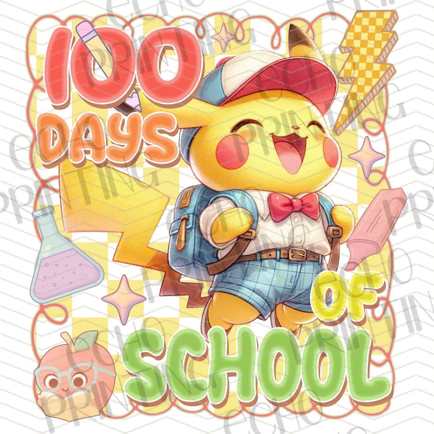 DOSC 30 – 100 DAYS OF SCHOOL CHEERFUL BEAR