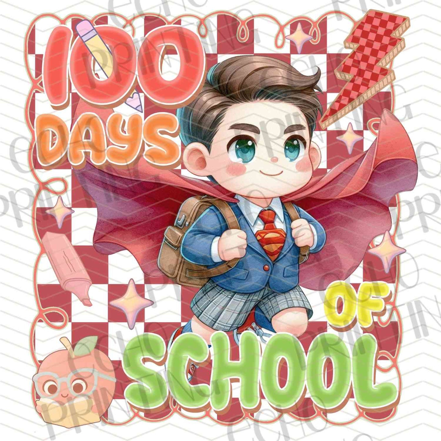DOSC 49 – 100 DAYS OF SCHOOL STUDENT HERO GIRL