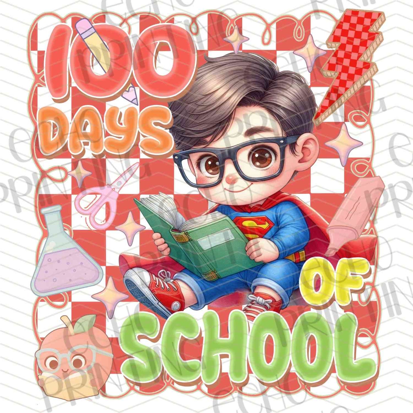 DOSC 60 – 100 DAYS OF SCHOOL STRONG HERO KID