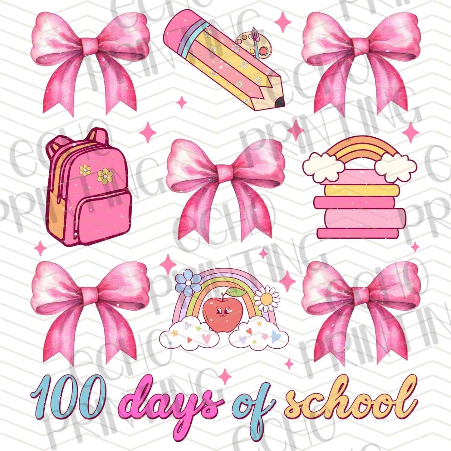 DOSG 51 – 100 DAYS SCHOOL ICON PATTERN