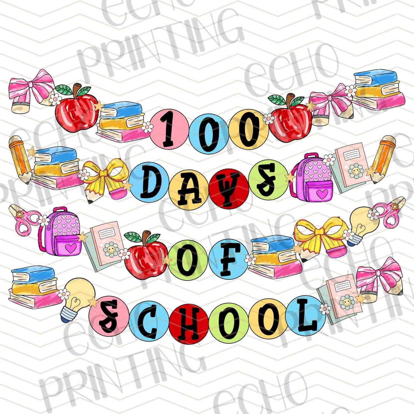 DOSG 65 – 100 DAYS OF SCHOOL GARLAND