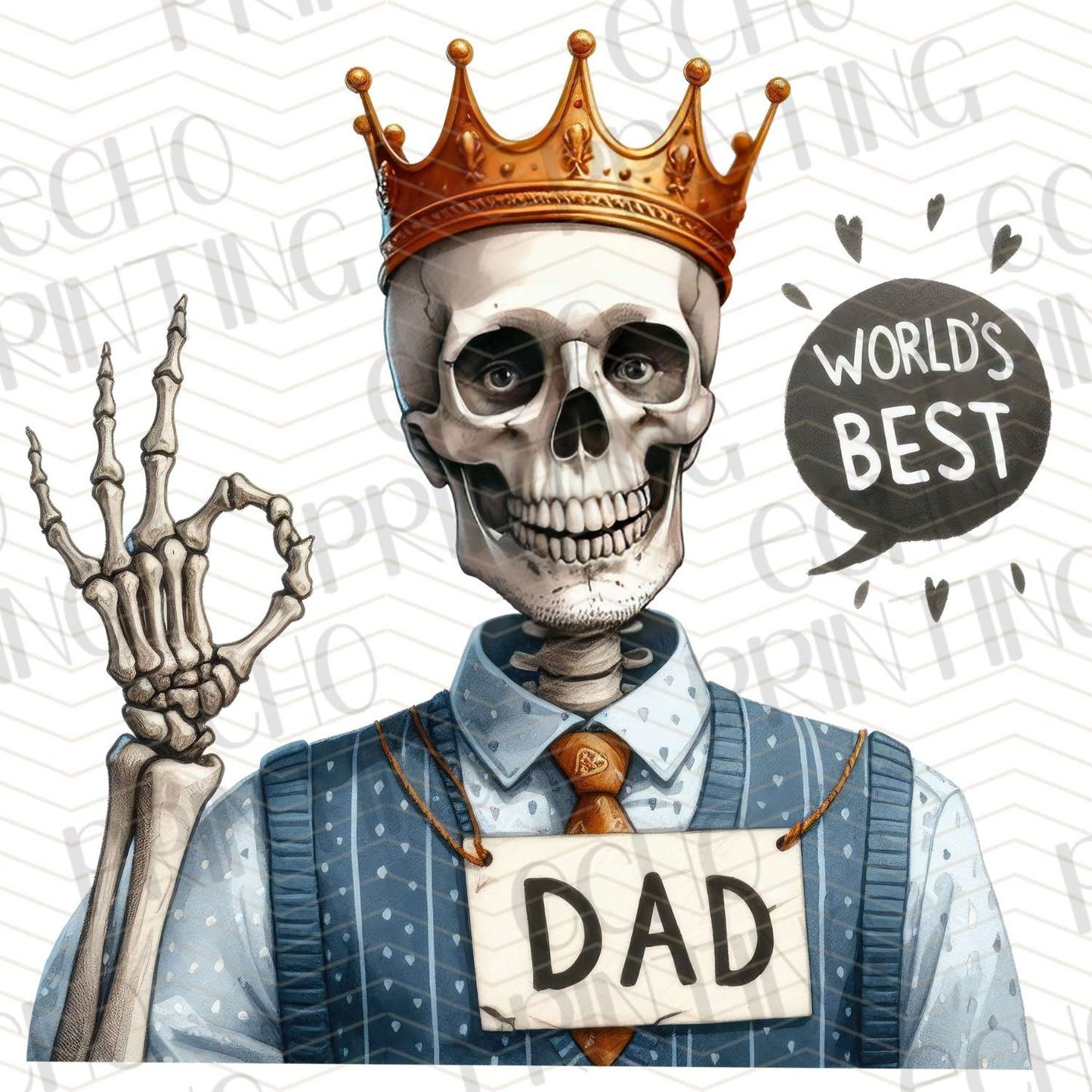 DPU 351 – WORLD'S BEST DAD (SKELETON CROWN)