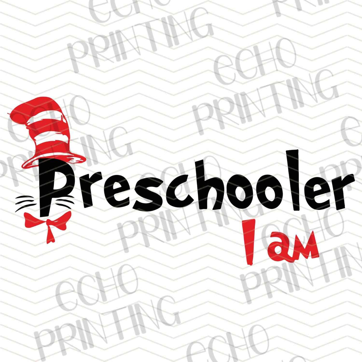 DRSS 123 - PRESCHOOLER I AM TYPOGRAPHY