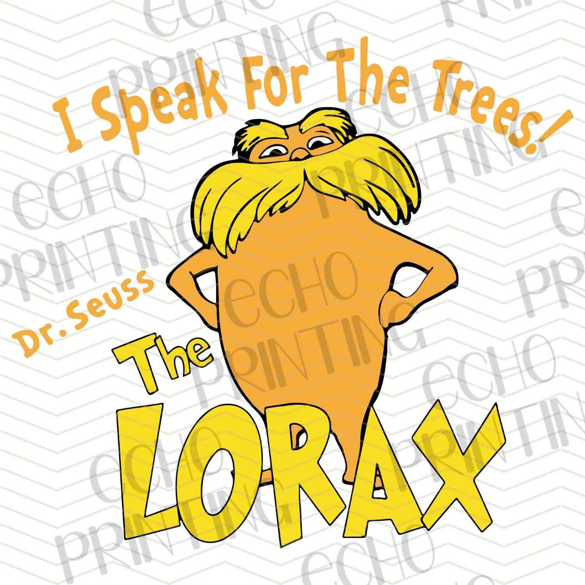 DRSS 134 - SPEAK FOR THE TREES MUSTACHE CHARACTER