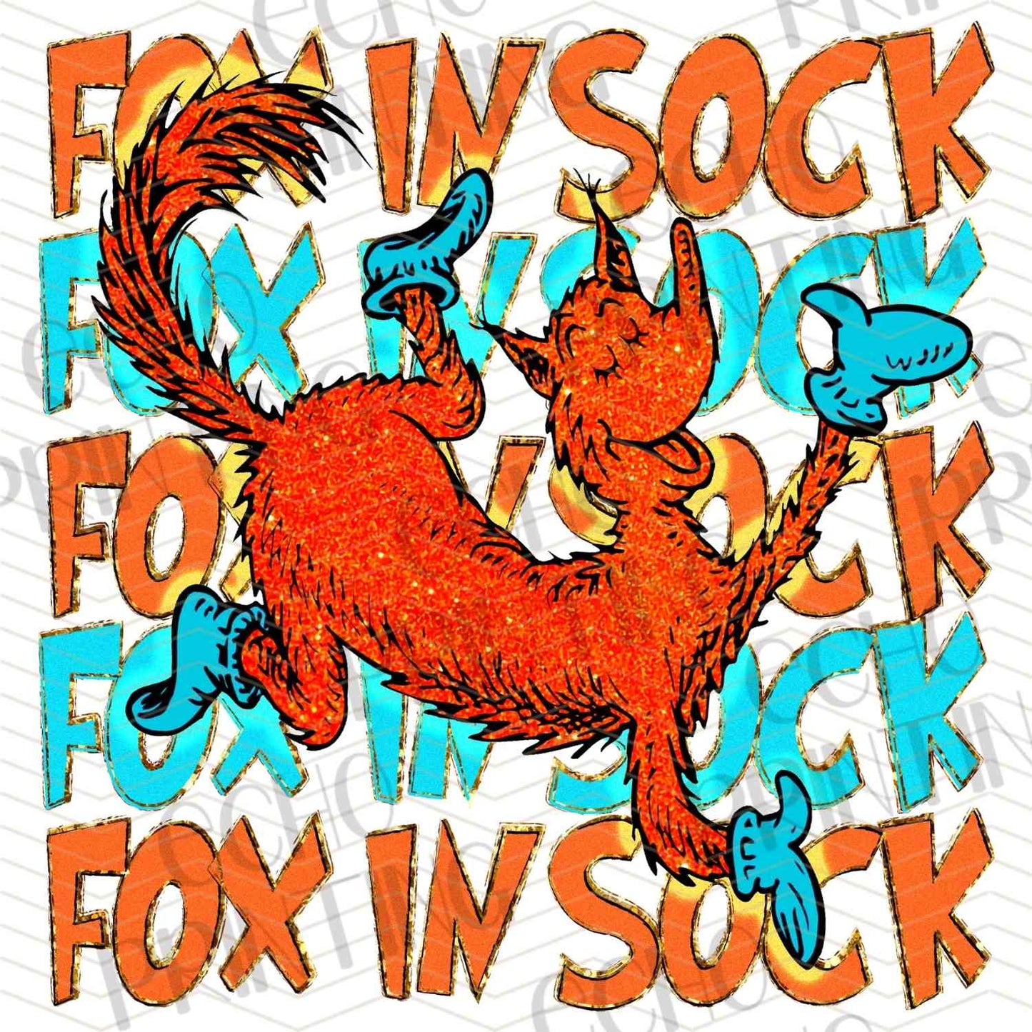 DRSS 235 - FOX WITH FUN SOCKS