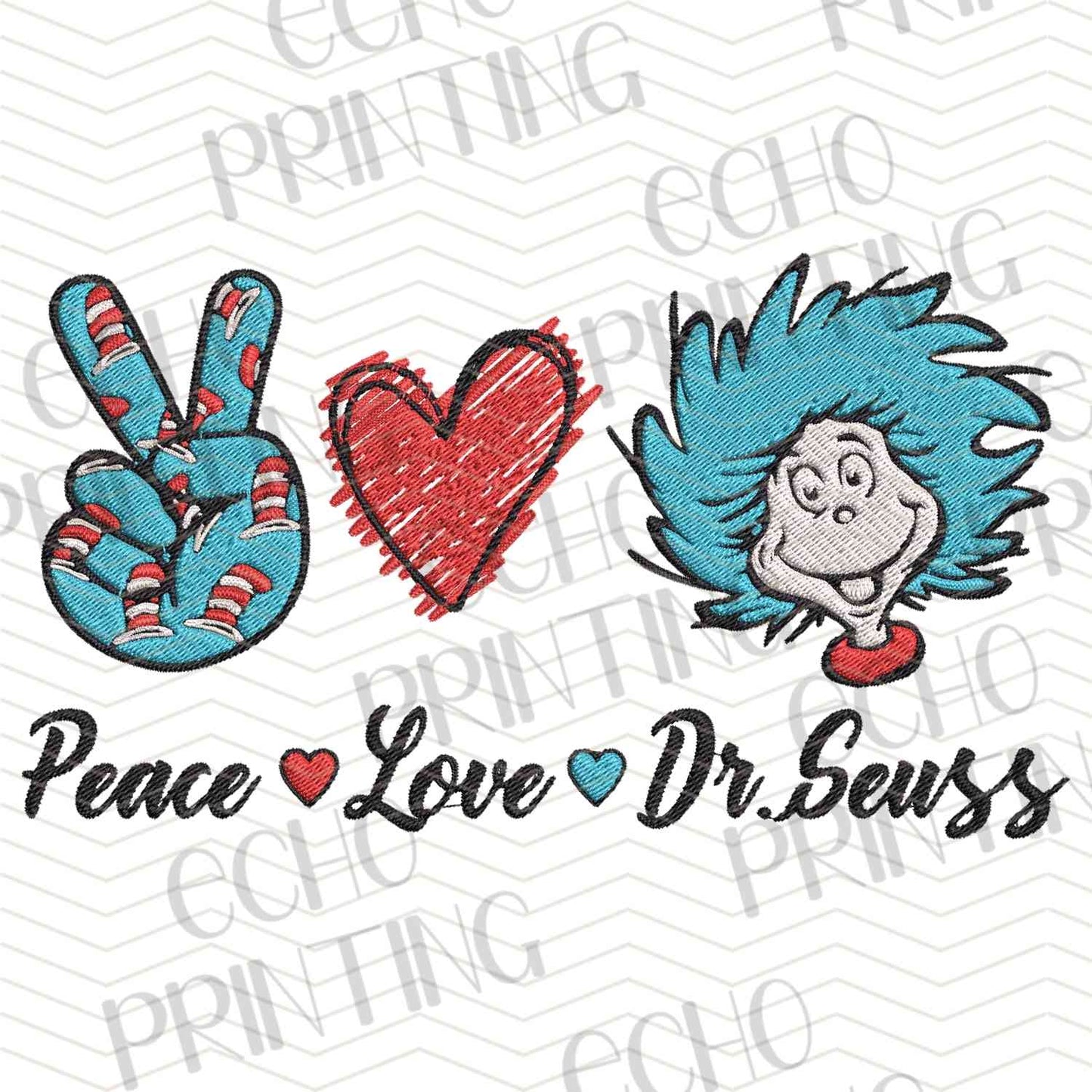 DRSS 286 - PEACE LOVE READING CHARACTERS