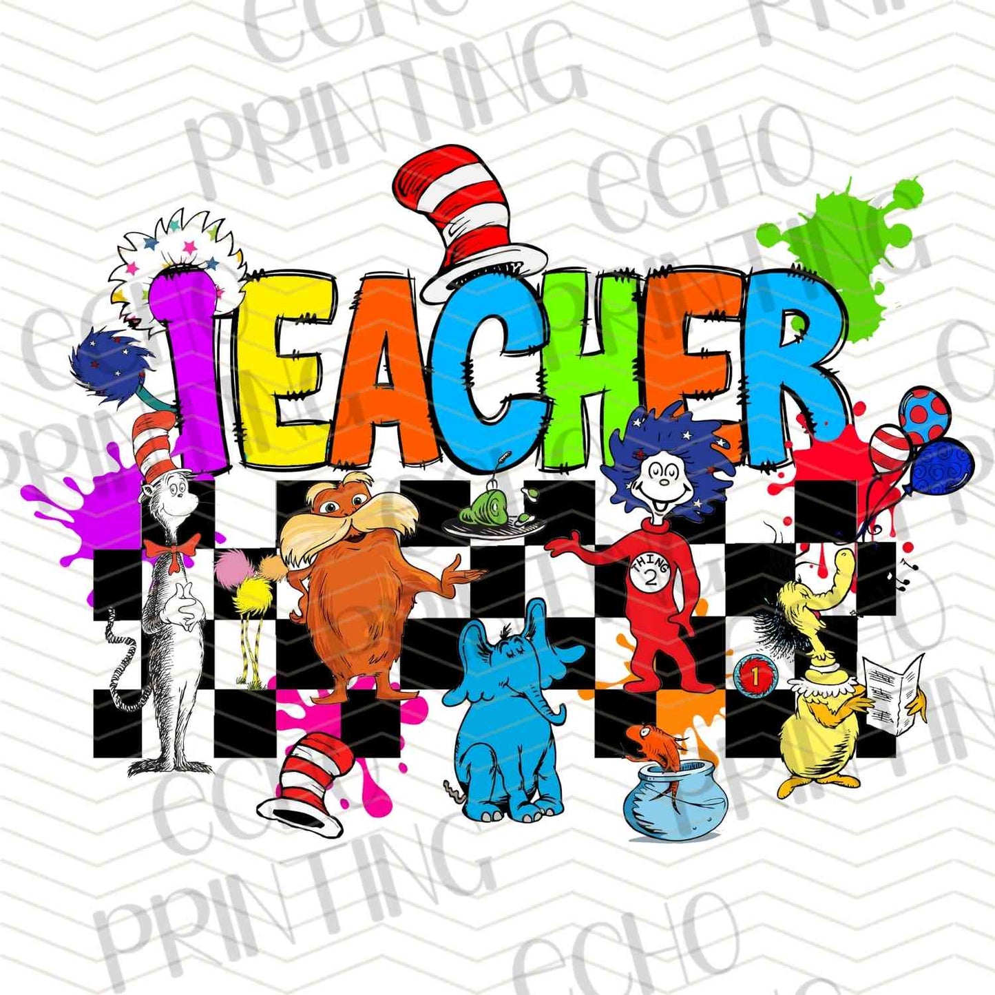 DRSS 61 - TEACHER CLASSROOM CHECKERBOARD STYLE