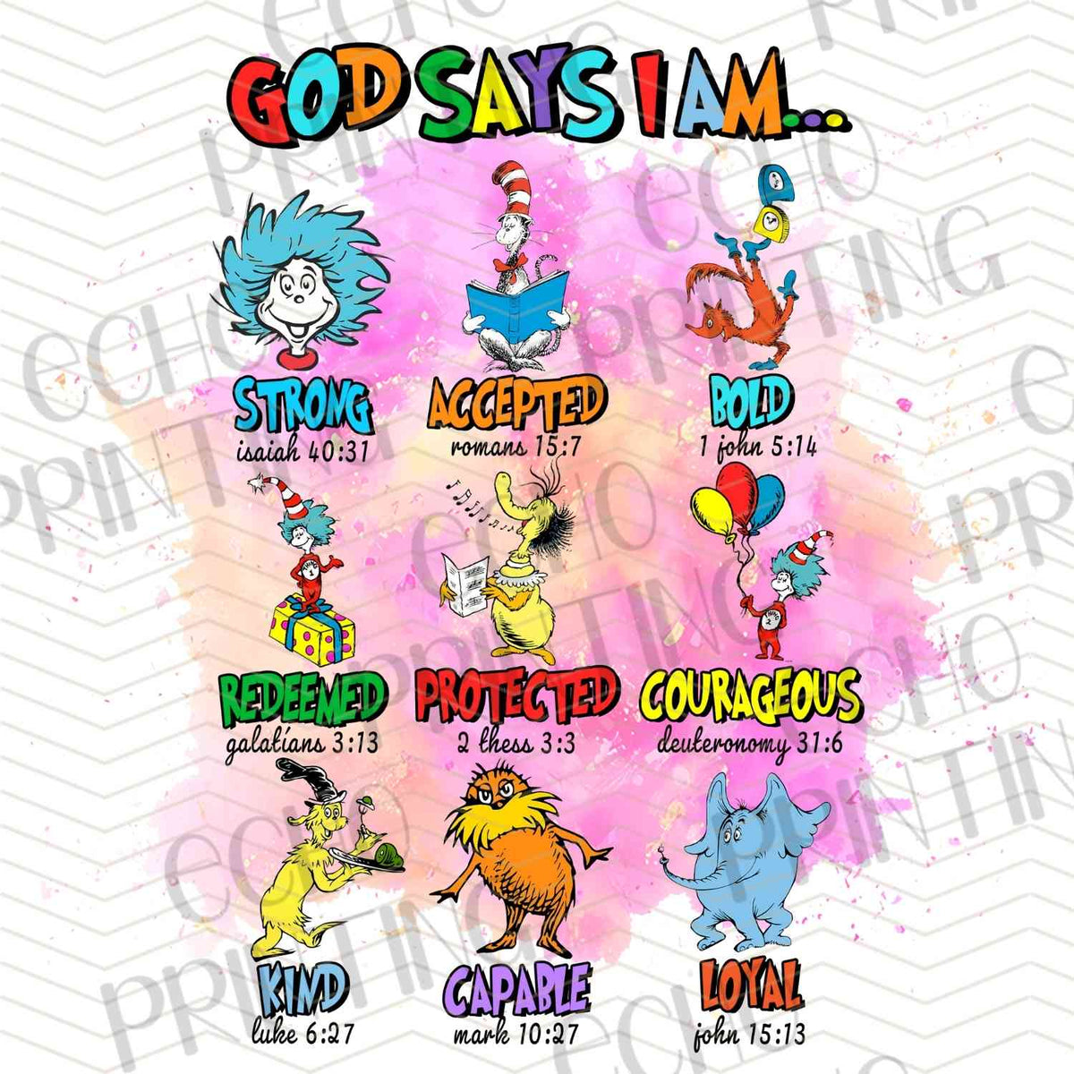 DRSS 69 - GOD SAYS I AM AFFIRMATION COLLAGE