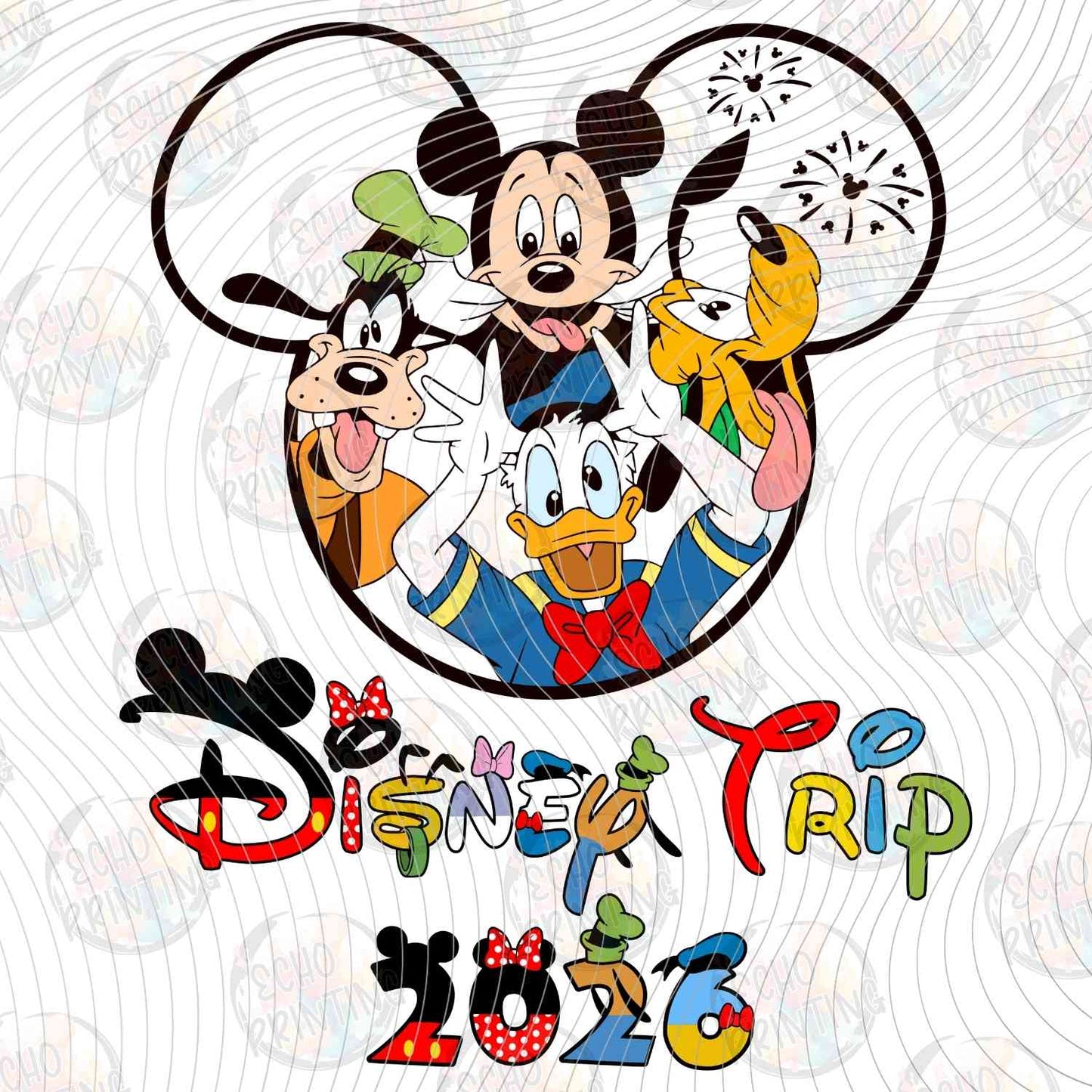 DSNT26 2 - MOUSE FAMILY VACATION 2026 GIRL BOW