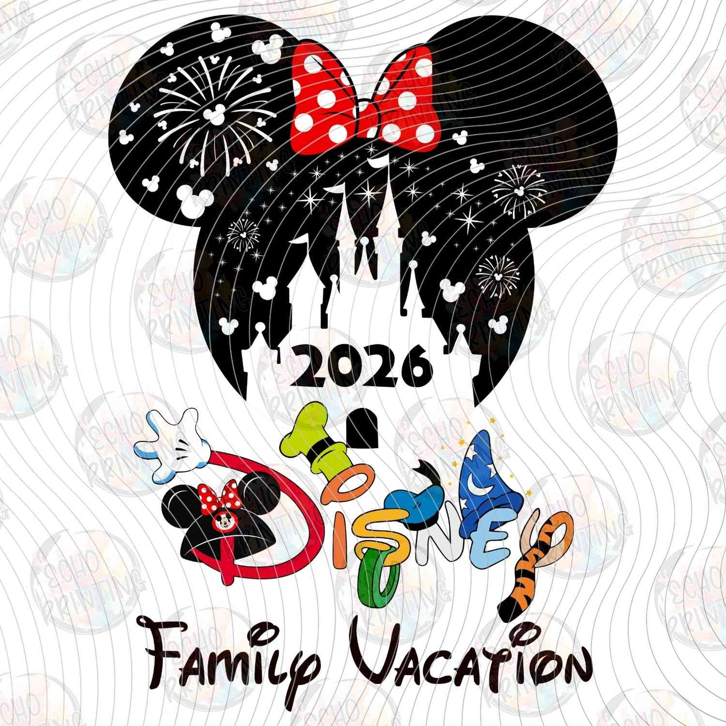 DSNT26 30 - BLACK EARS FAMILY VACATION 2026 BOW