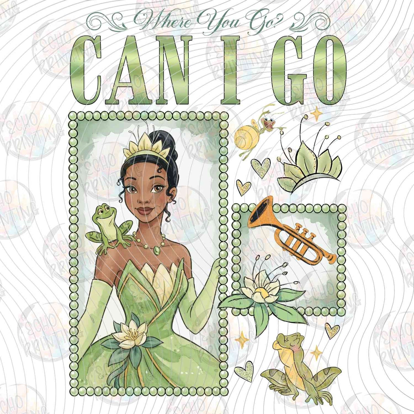 DSN 697 - GREEN DRESS PRINCESS WITH FROG