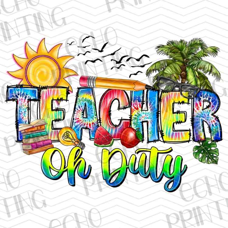 EDCTR 498 - TEACHER ON DUTY TROPICAL BEACH