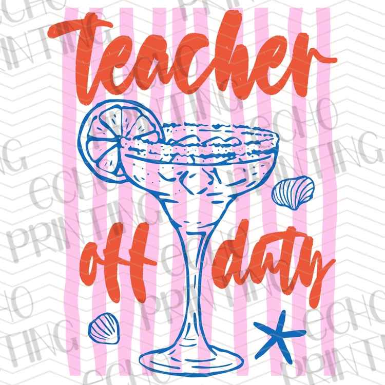 EDCTR 533 - TEACHER OFF DUTY COCKTAIL GLASS