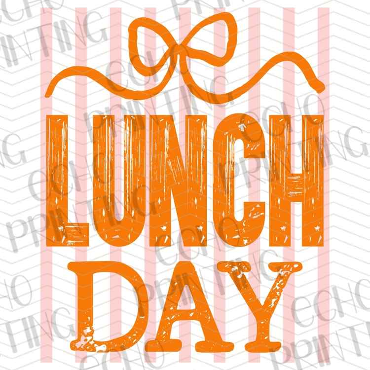 EDCTR 546 - LUNCH DAY ORANGE STRIPES