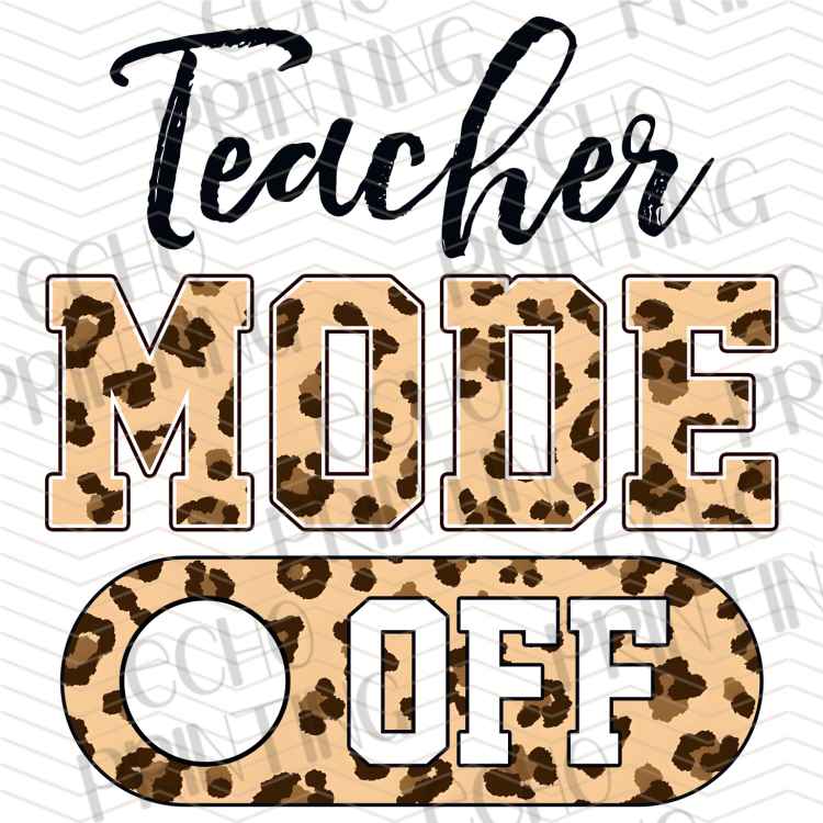 EDCTR 64 - TEACHER MODE OFF