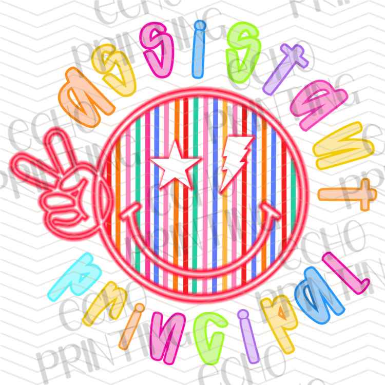 EDCTR 666 - ASSISTANT PRINCIPAL RETRO SMILEY