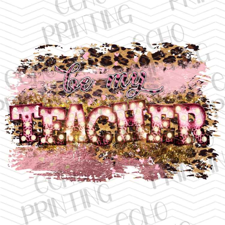 EDCTR 68 - GLITTERY PINK TEACHER