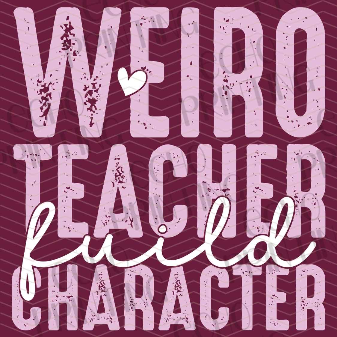 EDCTR 684 - WEIRD TEACHER BUILDS CHARACTER