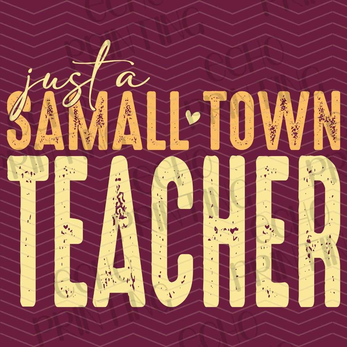 EDCTR 686 - JUST A SMALL TOWN TEACHER