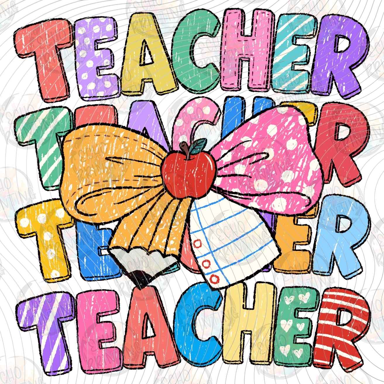 EDCTR 709 - TEACHER RETRO LETTERING COLLAGE