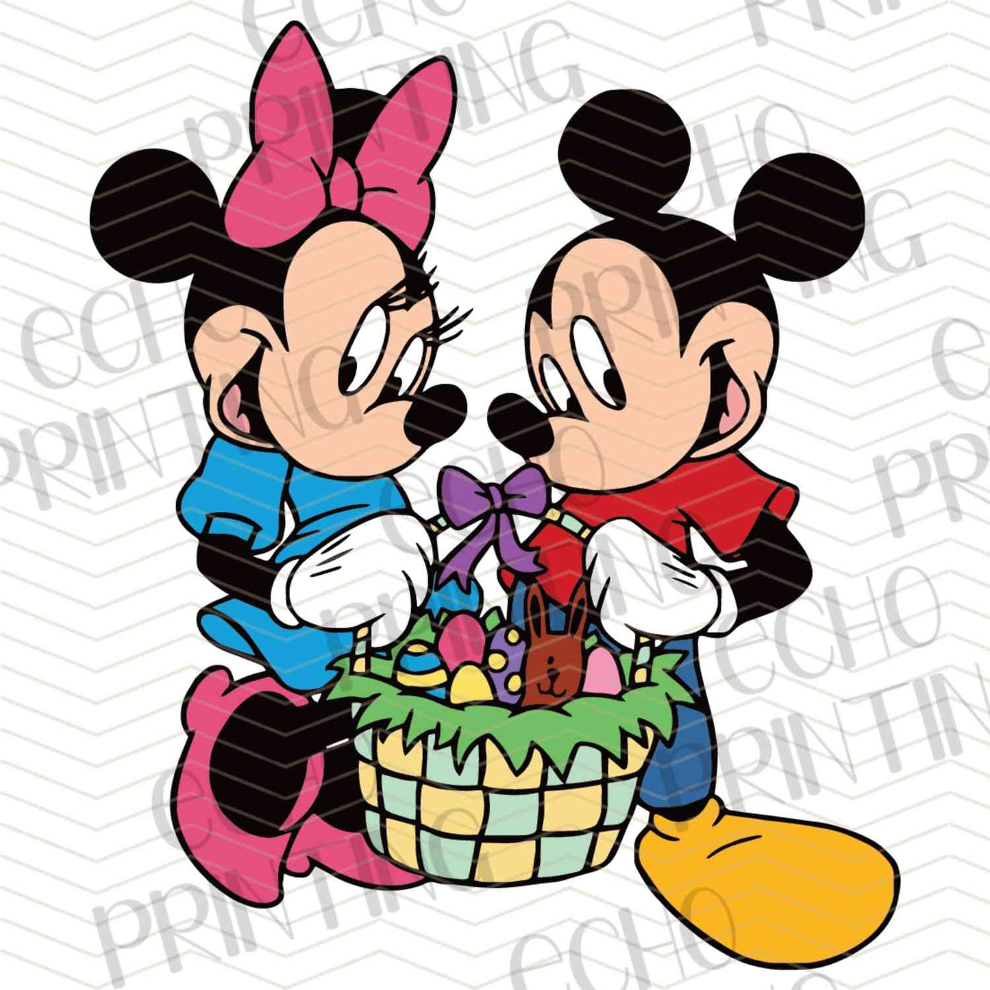 ESTRC 23 – CARTOON COUPLE WITH BASKET