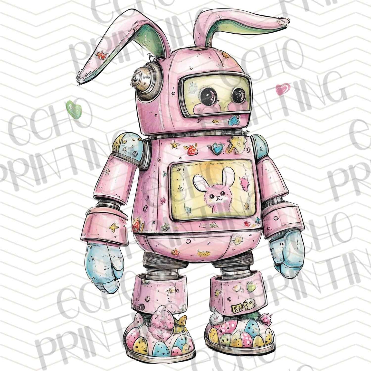 ESTRG 121 - PATCHWORK BUNNY ROBOT
