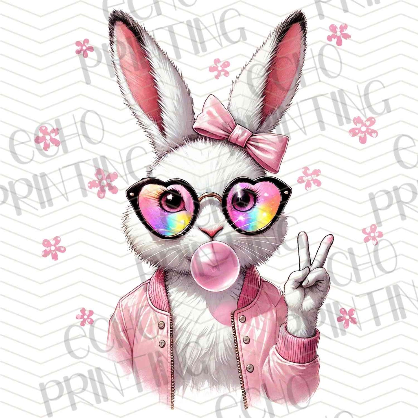 ESTRG 211 - BUNNY WITH GLASSES PINK