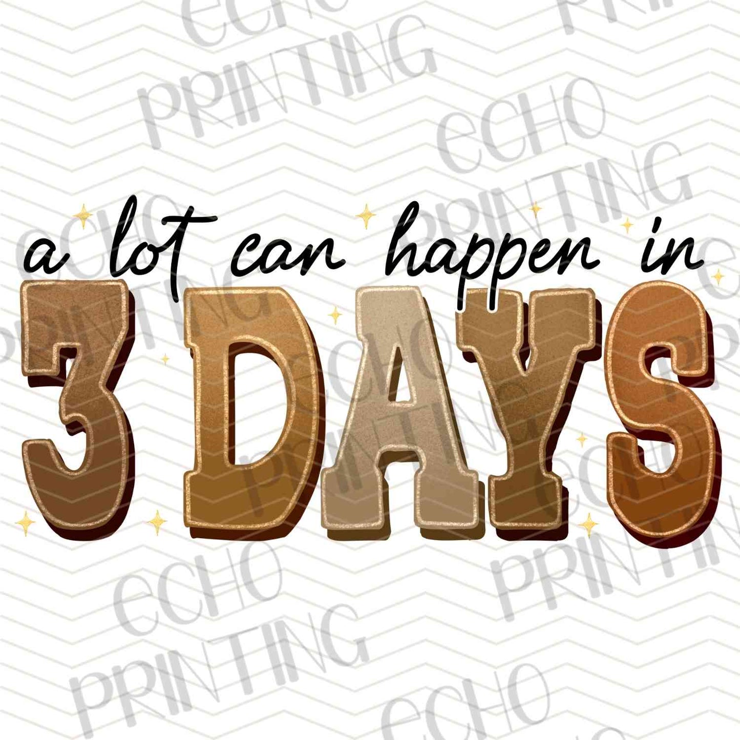 ESTRG 271 – A LOT CAN HAPPEN IN 3 DAYS