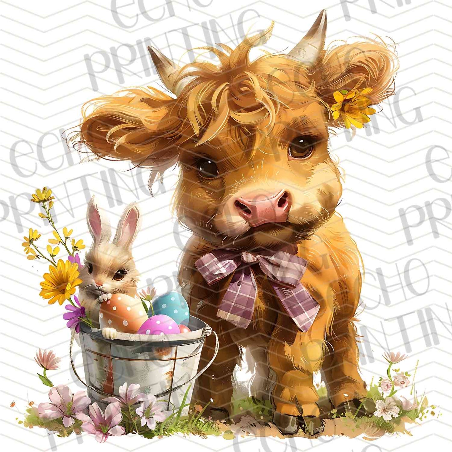 ESTRG 299 – HIGHLAND COW EASTER FRIENDS