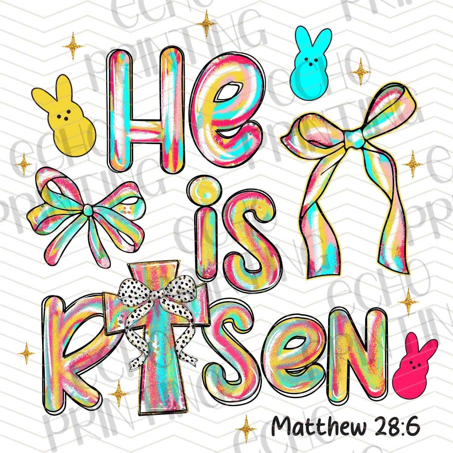 ESTRG 381 – HE IS RISEN LETTERING