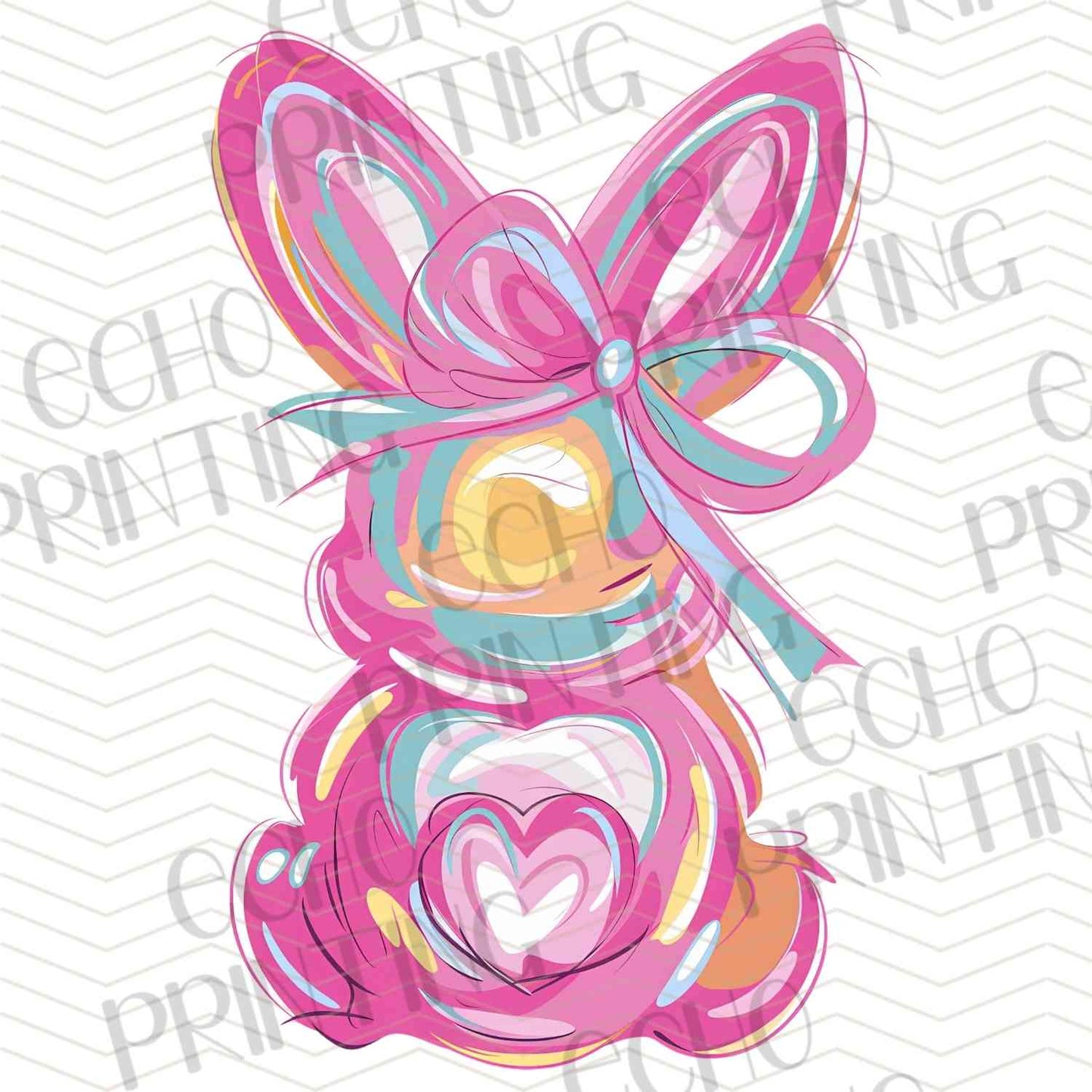 ESTRG 382 – COLORFUL BUNNY SILHOUETTE