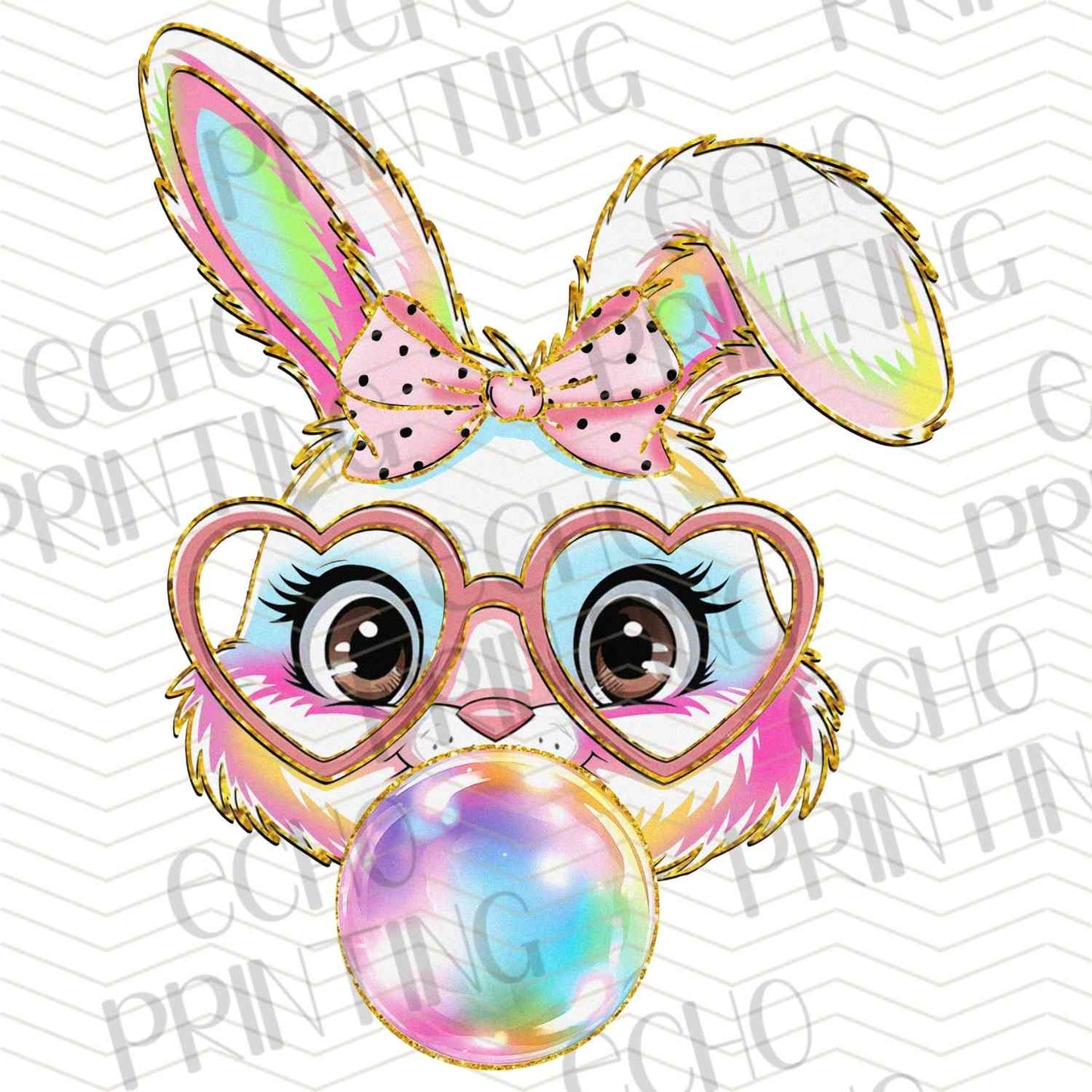 ESTRG 458 – BUNNY WITH GLASSES BUBBLE