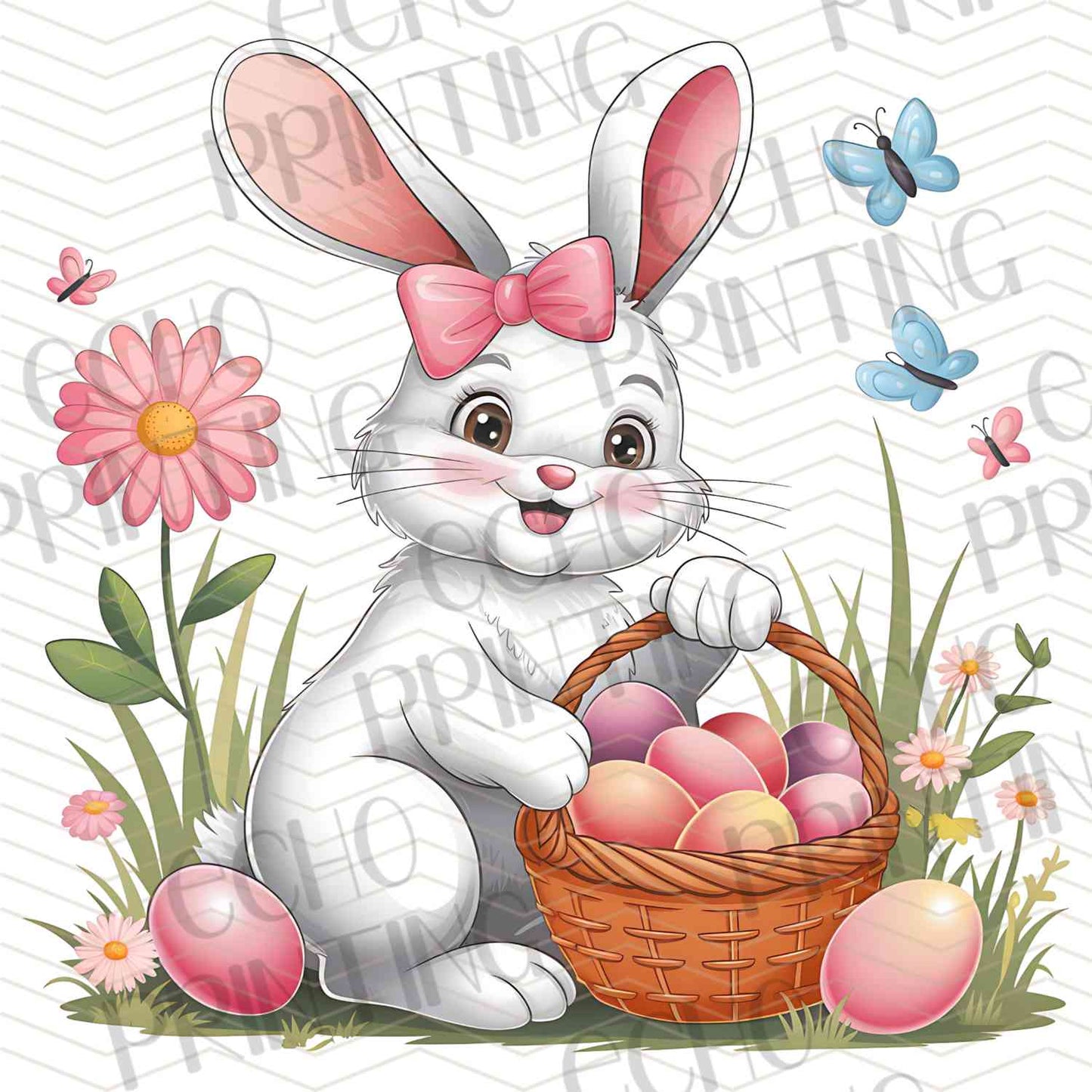 ESTRG 523 – BUNNY WITH EASTER BASKET